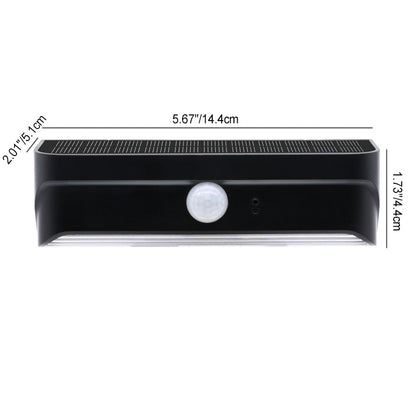 Modern Simplicity Solar Waterproof Rectangular ABS PC LED Wall Sconce Lamp For Outdoor Patio