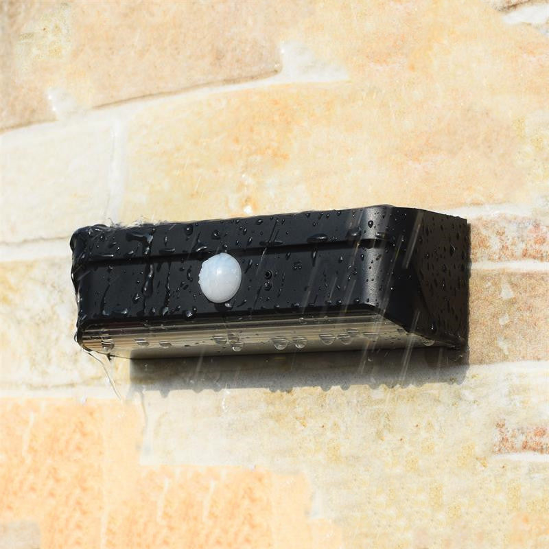 Modern Simplicity Solar Waterproof Rectangular ABS PC LED Wall Sconce Lamp For Outdoor Patio