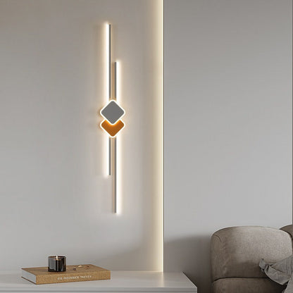 مصباح حائط LED بتصميم مستطيل عصري بسيط لغرفة النوم مصنوع من الأكريليك 