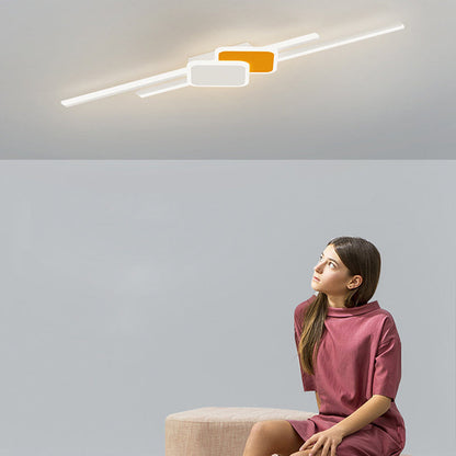 مصباح حائط LED بتصميم مستطيل عصري بسيط لغرفة النوم مصنوع من الأكريليك 