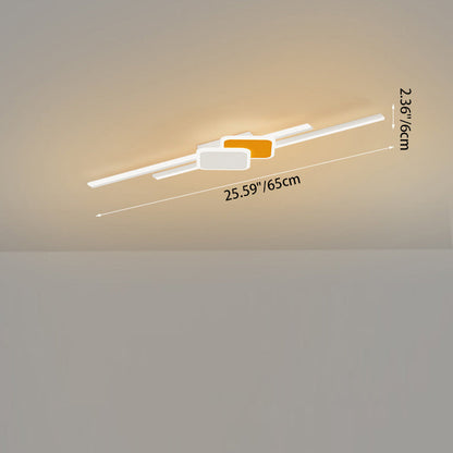 مصباح حائط LED بتصميم مستطيل عصري بسيط لغرفة النوم مصنوع من الأكريليك 