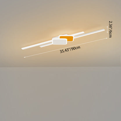 مصباح حائط LED بتصميم مستطيل عصري بسيط لغرفة النوم مصنوع من الأكريليك 