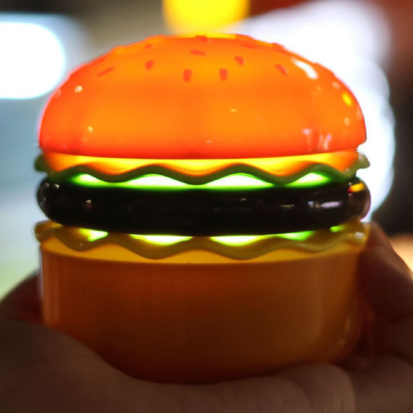 Contemporary Creative Hamburger Plastic LED Table Lamp For Bedroom