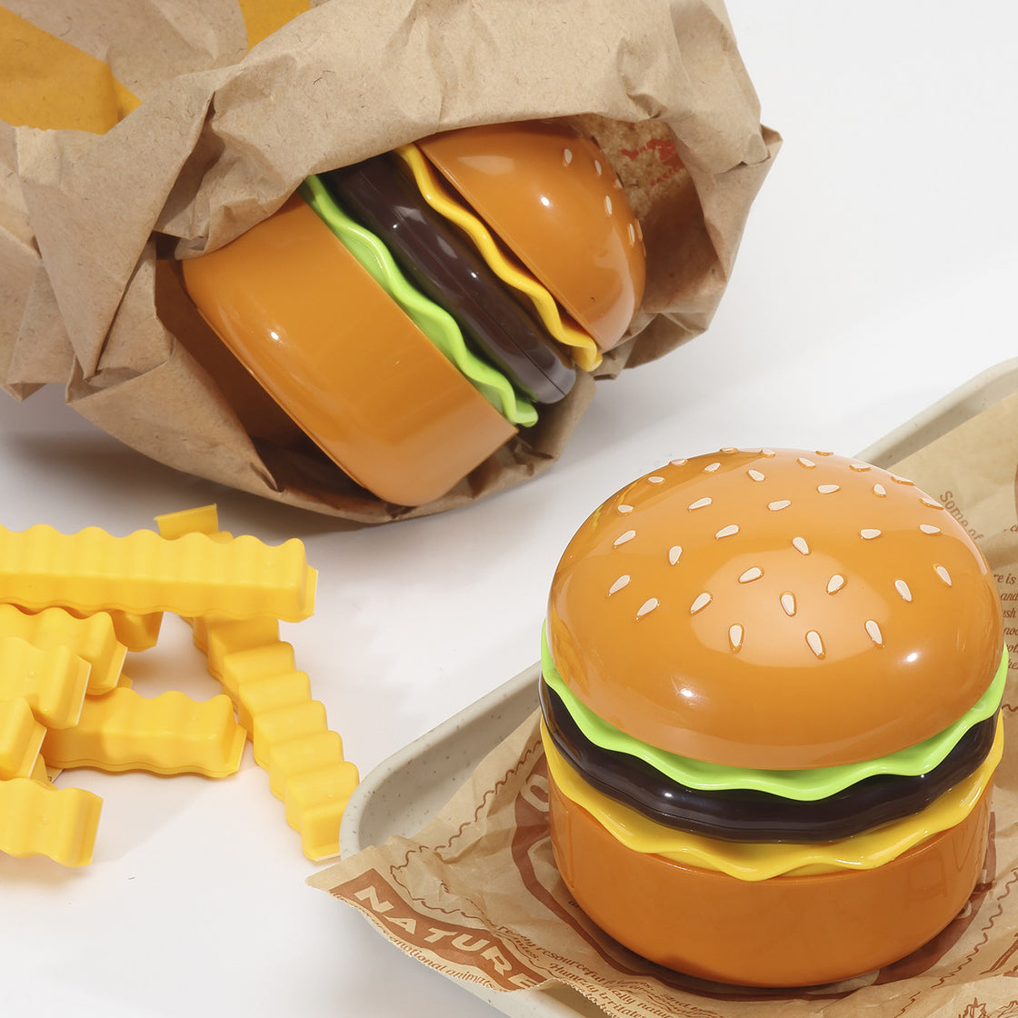 Contemporary Creative Hamburger Plastic LED Table Lamp For Bedroom