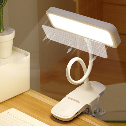 Modern Simplicity Clip Rectangle Hose ABS LED Table Lamp For Bedroom