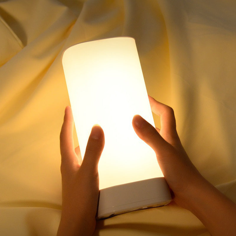 Modern Minimalist Rectangular ABS PC LED Table Lamp For Bedroom