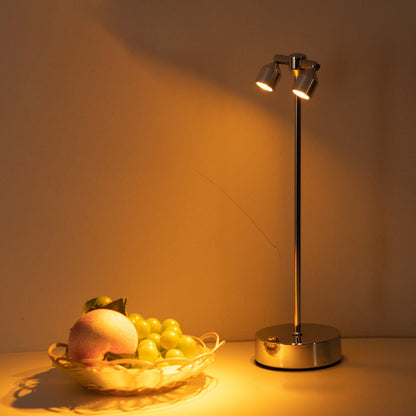 Modern Minimalist Cylindrical Iron LED Table Lamp For Dining Room