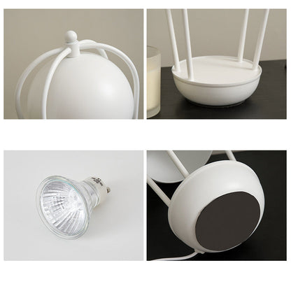 Contemporary Creative Dome Hot Air Balloon Shape Hardware 1-Light Aromatherapy Melted Wax Table Lamp For Bedroom