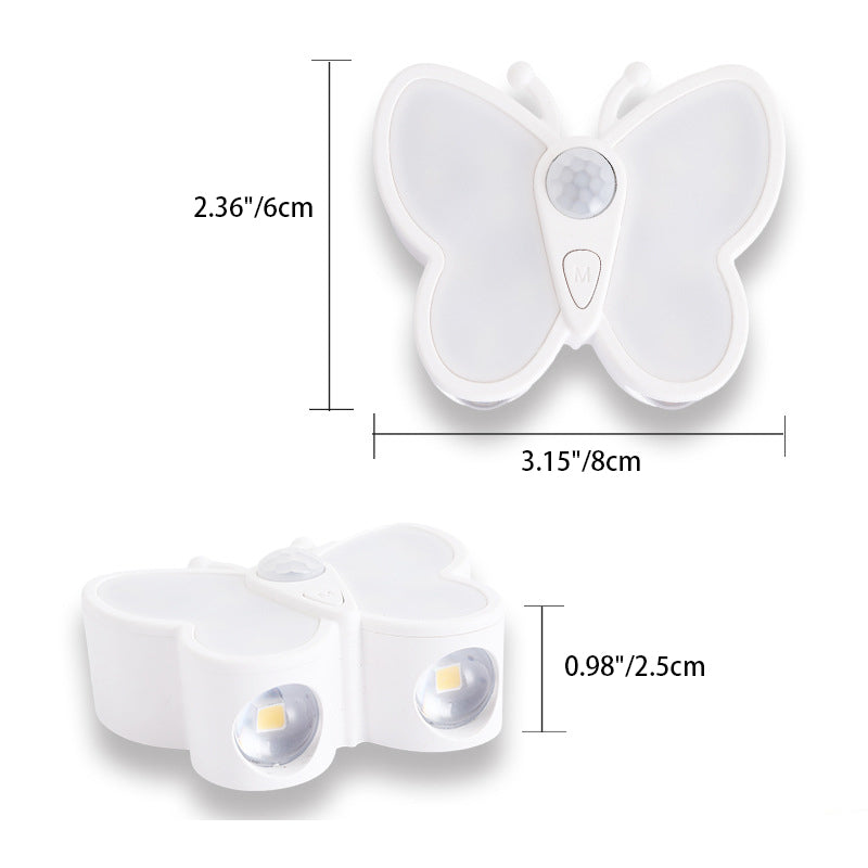 Contemporary Creative Butterfly Acrylic LED Wall Sconce Lamp For Bedroom