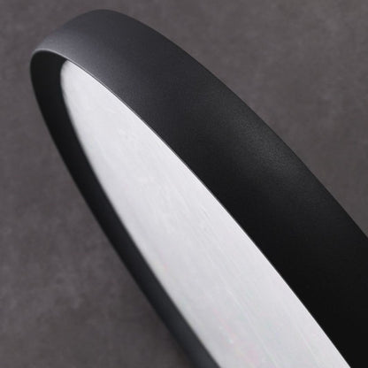 Modern Minimalist Round Cloudy Aluminum Frame Acrylic Shade LED Flush Mount Ceiling Light For Bedroom
