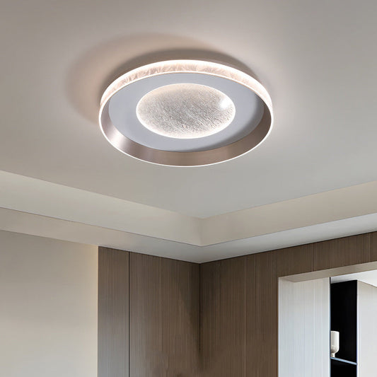 مصباح سقف LED بتصميم نجمة مستديرة عصري بسيط بإطار من الألومنيوم والأكريليك لغرفة النوم