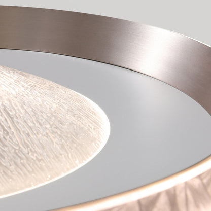 Modern Minimalist Round Star Aluminum Frame Acrylic LED Flush Mount Ceiling Light For Bedroom