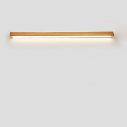 Japanese Simple Solid Wood Strip LED Wall Sconce Lamp