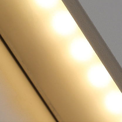 Modern Minimalist Rectangle Aluminum LED Wall Sconce Lamp For Living Room