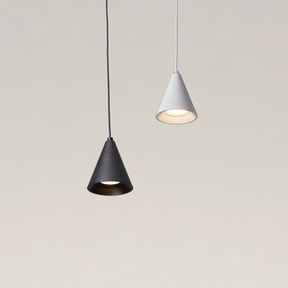 Modern Minimalist Cone Aluminum LED Pendant Light For Bedroom