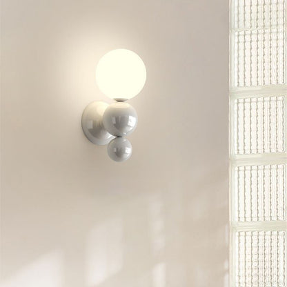 Modern Minimalist Multi Globe Iron Plastic 1-Light Wall Sconce Lamp For Living Room