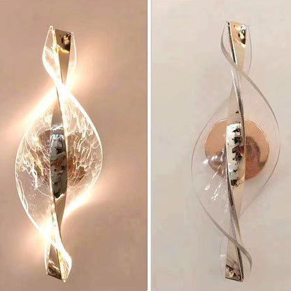 مصباح حائط LED من الألومنيوم والأكريليك بتصميم نقاط نجمية عصري بسيط لغرفة النوم 