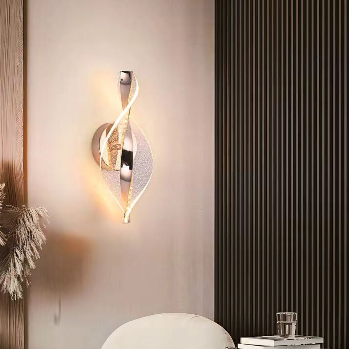 مصباح حائط LED من الألومنيوم والأكريليك بتصميم نقاط نجمية عصري بسيط لغرفة النوم 