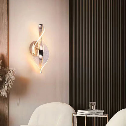 مصباح حائط LED من الألومنيوم والأكريليك بتصميم نقاط نجمية عصري بسيط لغرفة النوم 