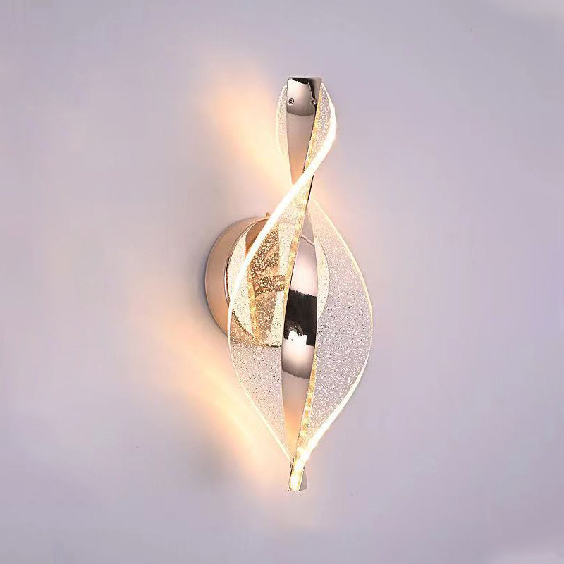 مصباح حائط LED من الألومنيوم والأكريليك بتصميم نقاط نجمية عصري بسيط لغرفة النوم 