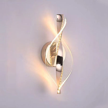 مصباح حائط LED من الألومنيوم والأكريليك بتصميم نقاط نجمية عصري بسيط لغرفة النوم 