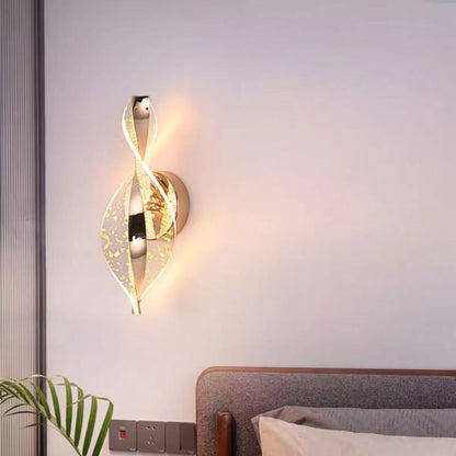 مصباح حائط LED من الألومنيوم والأكريليك بتصميم نقاط نجمية عصري بسيط لغرفة النوم 