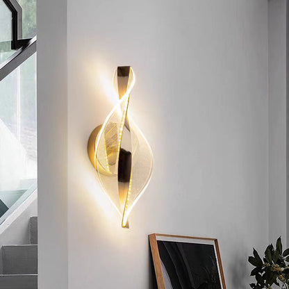 مصباح حائط LED من الألومنيوم والأكريليك بتصميم نقاط نجمية عصري بسيط لغرفة النوم 