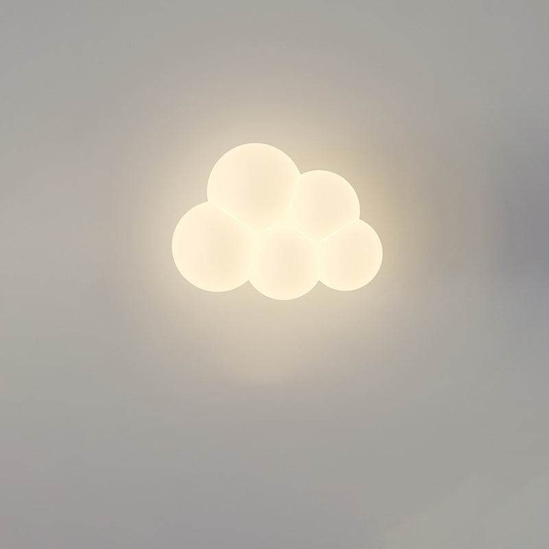 مصباح حائط LED بتصميم عصري بسيط على شكل سحابة حيوانية من الحديد PE لغرفة النوم 