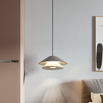 مصباح LED دائري مزدوج قابل للرفع من الألومنيوم لغرفة النوم بتصميم عصري لغرفة النوم 
