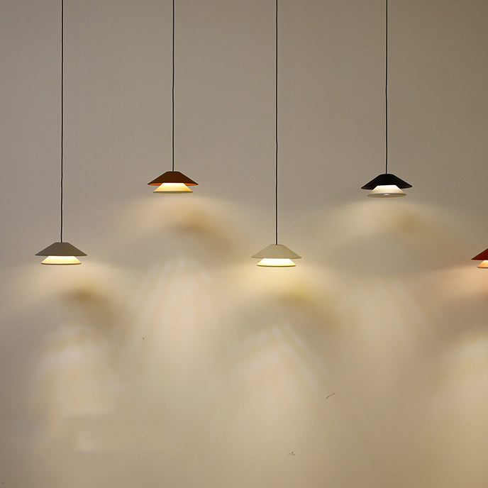 مصباح LED دائري مزدوج قابل للرفع من الألومنيوم لغرفة النوم بتصميم عصري لغرفة النوم 