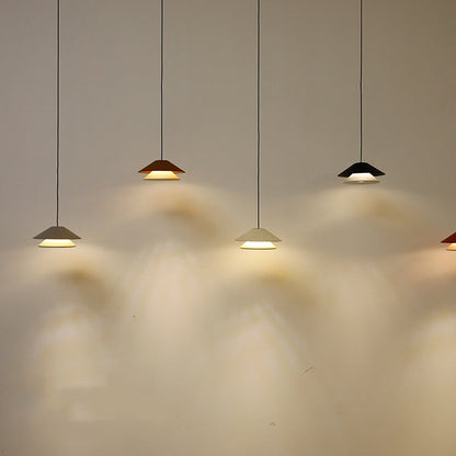 مصباح LED دائري مزدوج قابل للرفع من الألومنيوم لغرفة النوم بتصميم عصري لغرفة النوم 