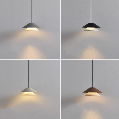 مصباح LED دائري مزدوج قابل للرفع من الألومنيوم لغرفة النوم بتصميم عصري لغرفة النوم 