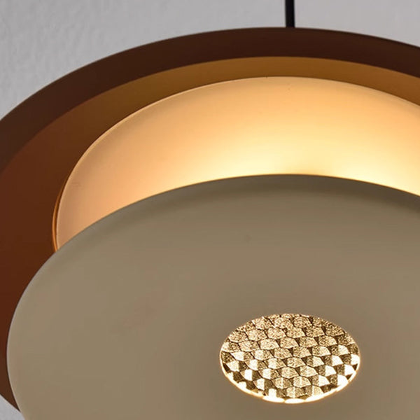 مصباح LED دائري مزدوج قابل للرفع من الألومنيوم لغرفة النوم بتصميم عصري لغرفة النوم 
