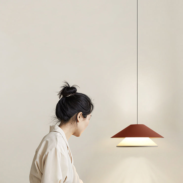 مصباح LED دائري مزدوج قابل للرفع من الألومنيوم لغرفة النوم بتصميم عصري لغرفة النوم 