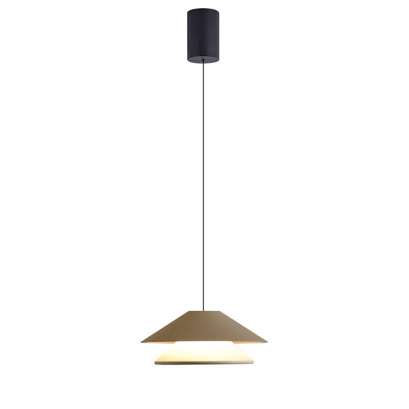 مصباح LED دائري مزدوج قابل للرفع من الألومنيوم لغرفة النوم بتصميم عصري لغرفة النوم 
