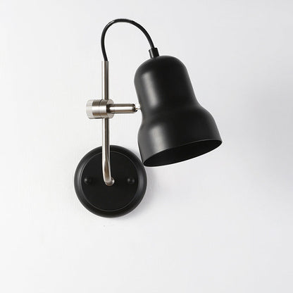 Contemporary Nordic Adjustable Angle Round Horn Shape Iron 1-Light Wall Sconce Lamp For Living Room