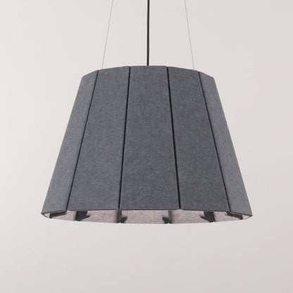 Contemporary Nordic Round Iron Felt 1-Light Pendant Light For Living Room