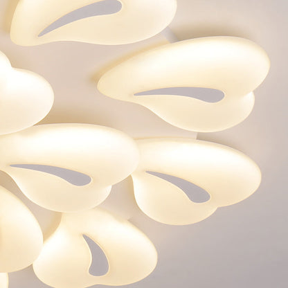 Modern Minimalist Heart Iron Acrylic Shade LED Semi-Flush Mount Ceiling Light For Living Room