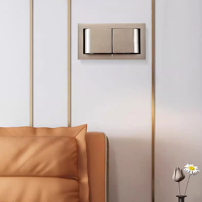 Modern Minimalist Rotatable Rectangular Aluminum LED Wall Sconce Lamp For Bedroom