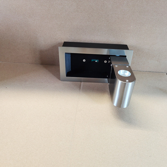 Modern Minimalist Rotatable Rectangular Aluminum LED Wall Sconce Lamp For Bedroom