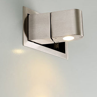 Modern Minimalist Rotatable Rectangular Aluminum LED Wall Sconce Lamp For Bedroom