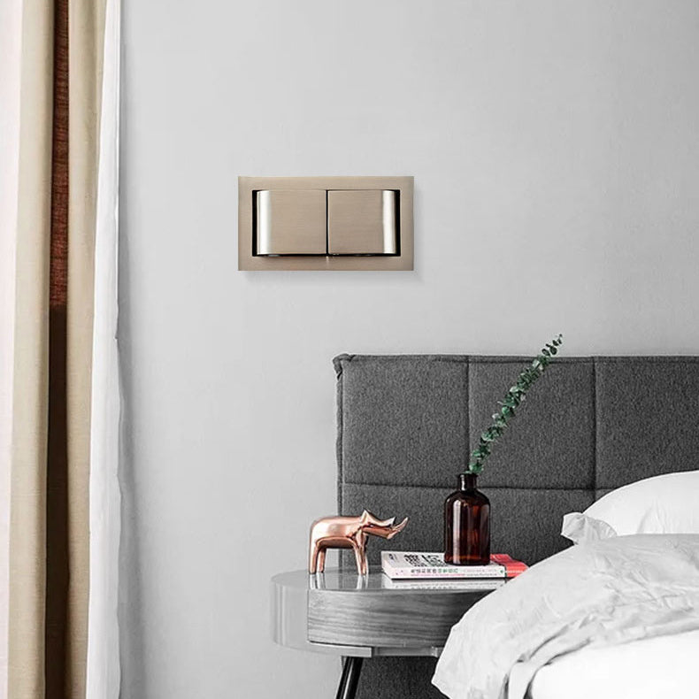 Modern Minimalist Rotatable Rectangular Aluminum LED Wall Sconce Lamp For Bedroom