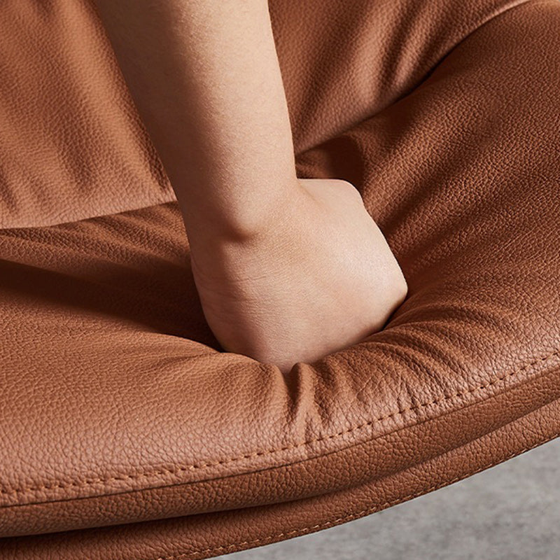 Modern Luxury Rectangular Double Upholstered Carbon Steel Frame Microfiber Leather Dining Chair Backrest For Dining Room