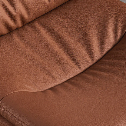 Modern Luxury Rectangular Double Upholstered Carbon Steel Frame Microfiber Leather Dining Chair Backrest For Dining Room