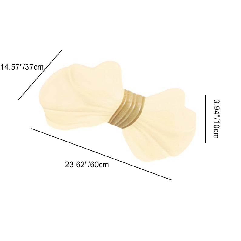 Contemporary Creative Kids Bow Iron Plastic LED Flush Mount Ceiling Light For Bedroom