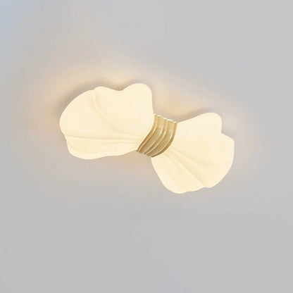 Contemporary Creative Kids Bow Iron Plastic LED Flush Mount Ceiling Light For Bedroom