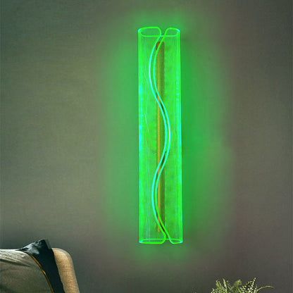 Modern Luxury Cylindrical Iron Aluminum Acrylic LED Wall Sconce Lamp For Living Room