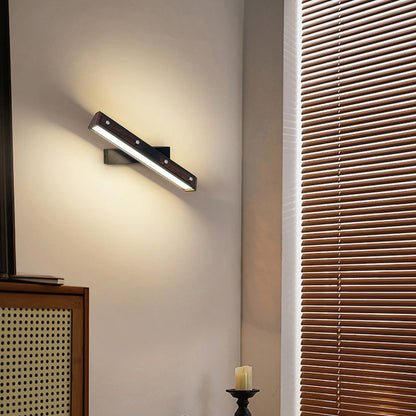 Modern Minimalist Rectangular Aluminum Iron Frame PP Shade LED Wall Sconce Lamp For Living Room