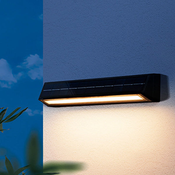 Modern Minimalist Rectangular Slanted Triangle ABS Acrylic LED Wall Sconce Lamp For Outdoor Patio