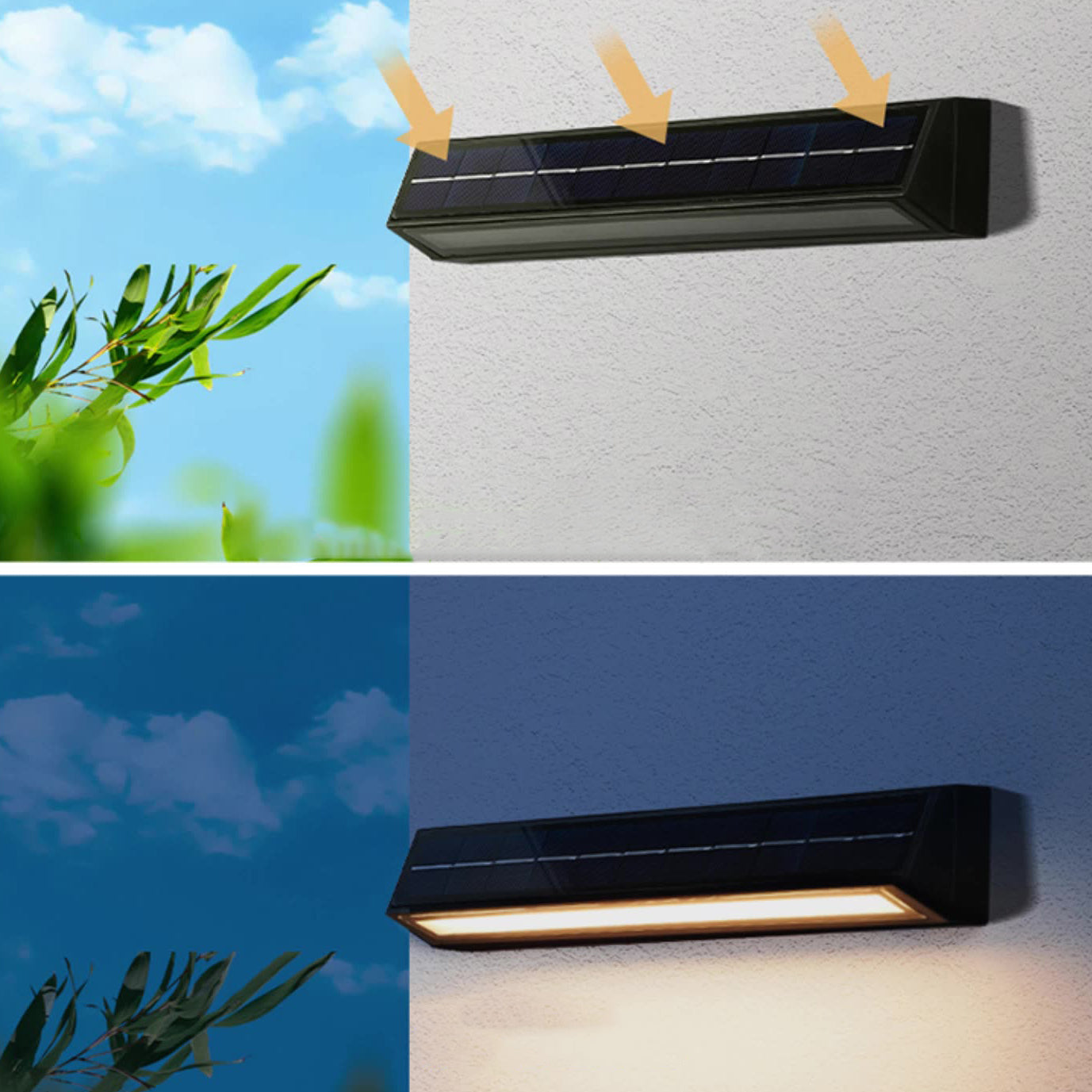 Modern Minimalist Rectangular Slanted Triangle ABS Acrylic LED Wall Sconce Lamp For Outdoor Patio